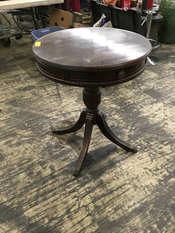 Dark Wood Side Table