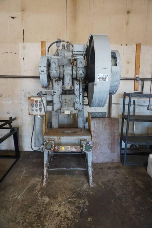 lot 3 image: Johnson Machine Model 45 OBI Type Flywheel 45 Ton Press