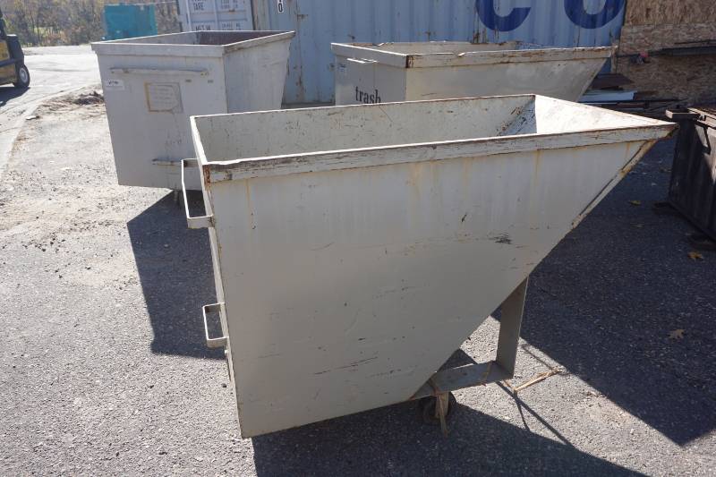 lot 8 image: Alloy Welding & Manufacturing Heavy Duty Commercial Wheeled Parts, Storage ContainerDumpster