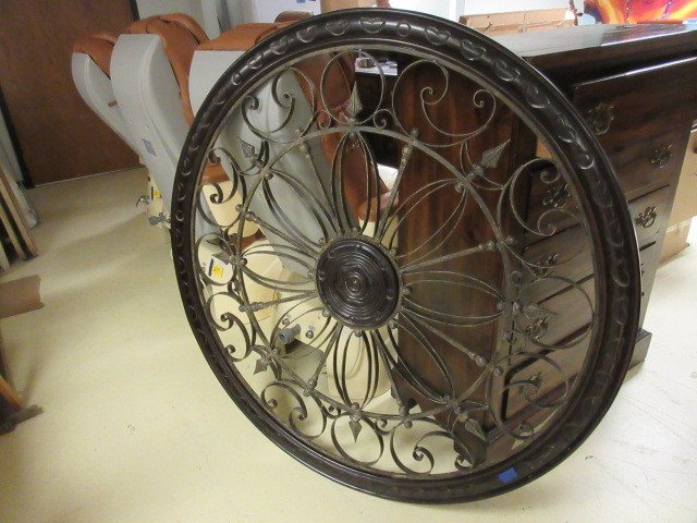 lot 223 image: LARGE SCALE ORNAMENTAL WALL ART
