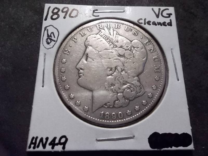 1890 CC  Morgan Silver Dollar