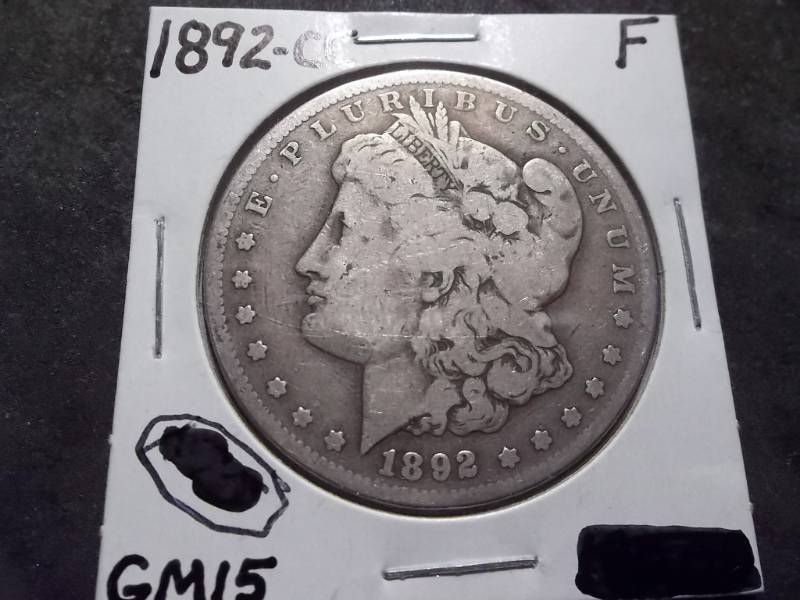 1892 CC Morgan Silver Dollar