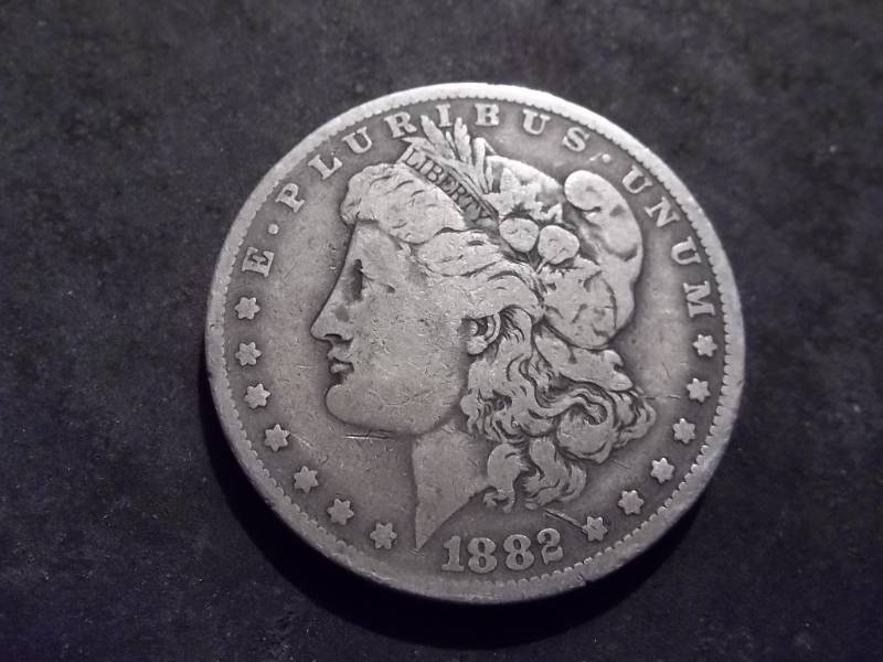1882 O Over S Morgan Silver Dollar Double Strike