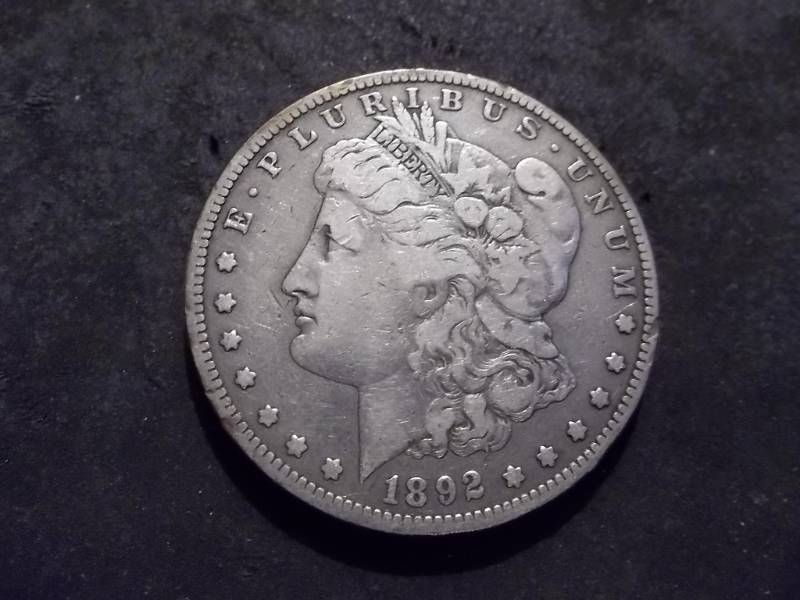 1892 S Morgan Silver Dollar