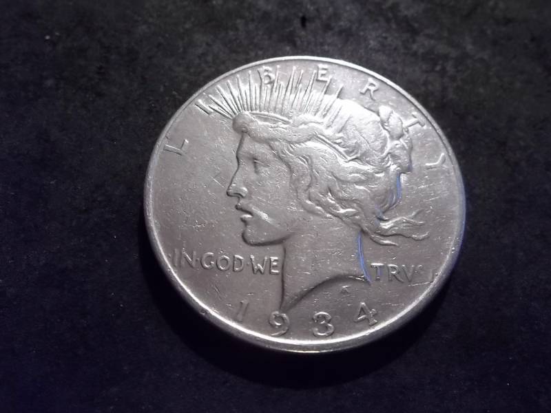 1934 S Silver Peace Dollar