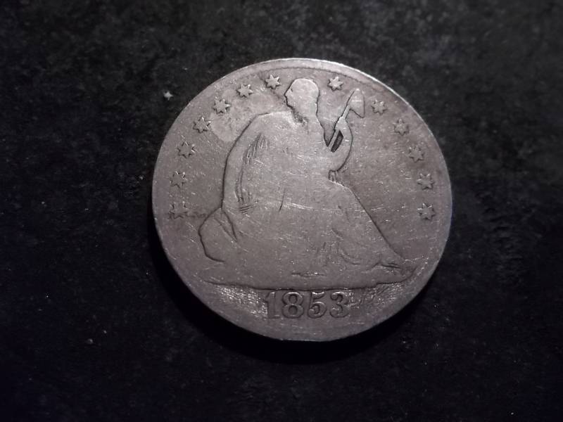 1853 Seated Liberty Half Dollar