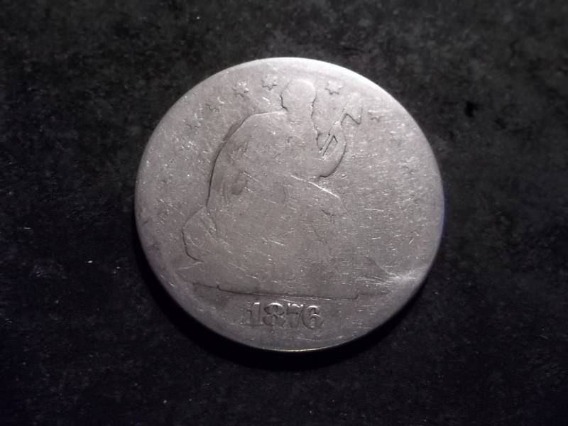 1876 S Seated Liberty Half Dollar