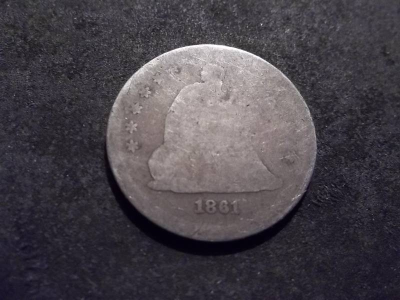 1861 Seated Liberty Quarter