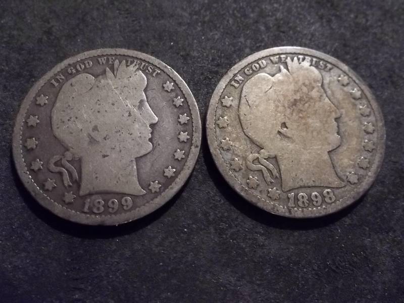 1898, 1899 Barber Quarters
