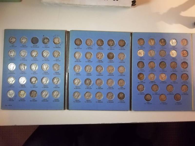 Full Set Of Mercury Dimes (Except 1916 D)