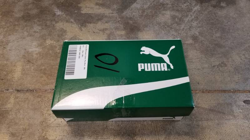 lot 10 image: PUMA Mens Classic Plus Suede Sport Shoe - Blue-White 9.5