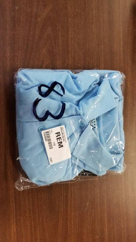 lot 83 image: Galaxy by Harvic Mens Short-Sleeved Pique Polo Shirt - Light Blue Large