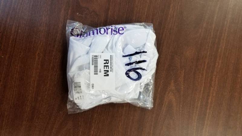 lot 116 image: Glamorise Front-Close Underwire Bra - White 38 DDDF