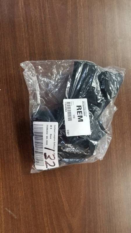 lot 132 image: Cortland Intimates Long-Line Support Bra - Black 38 B