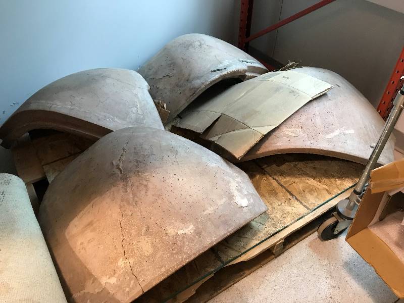 Mugnaini Wood Fired Model 160x140 PA With StandDismantled