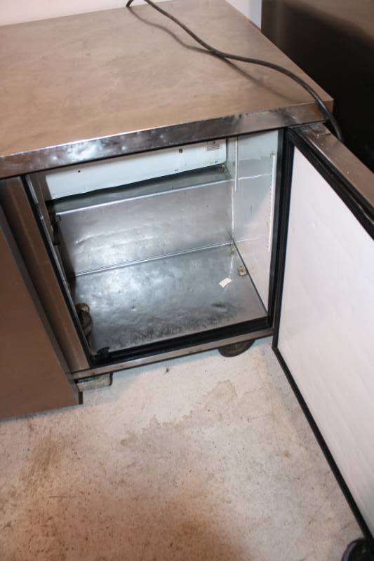 True 48 Undercounter Refrigerator on Wheels, Model TWT-48, 115V Runs Cools