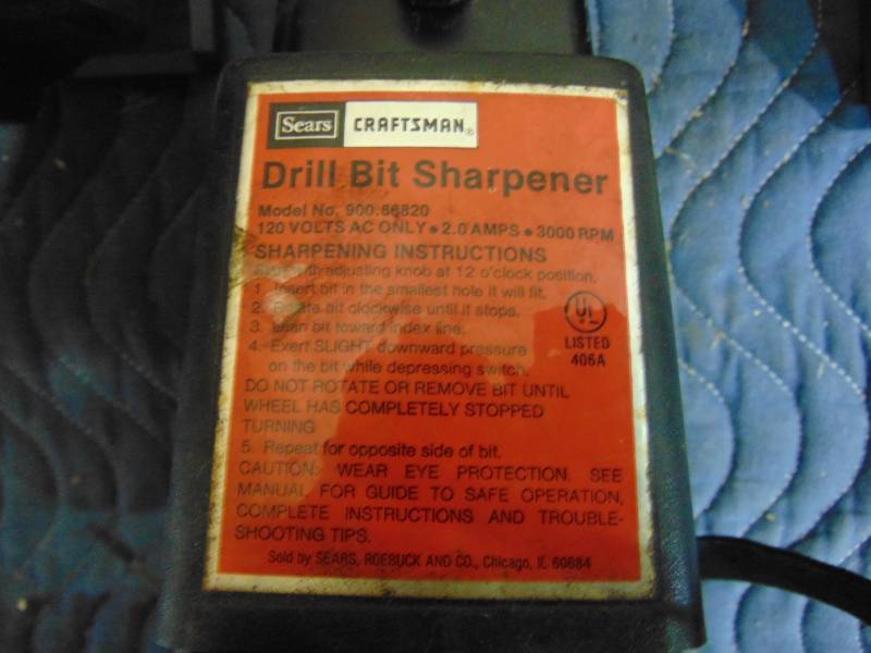 lot 121 image: (1) Air Compressor, (1) Drill Bit Sharpener and (1) Small Vacuum