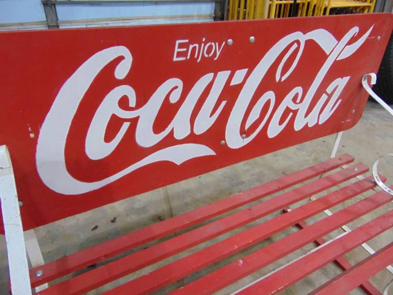 lot 134 image: Coca-Cola Bench