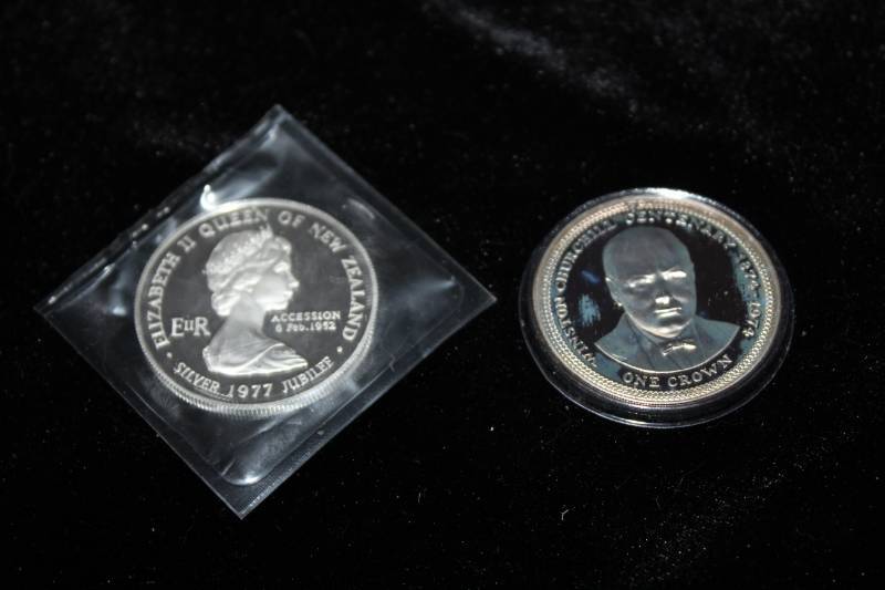 lot 233 image: Lot of (2)Mint Proof  Queen Elizabeth II Silver Foreign Coins