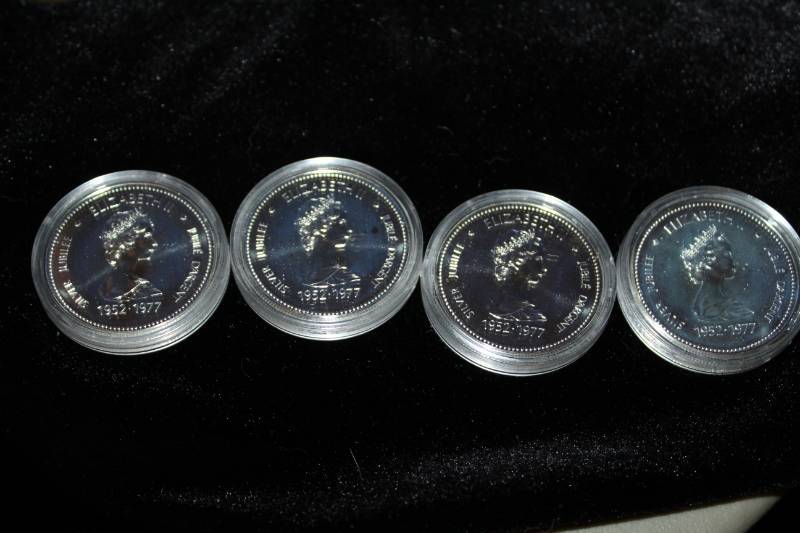 lot 235 image: Lot of (4) Canadian Mint sue Proof Coins In Poly Prestation Cases