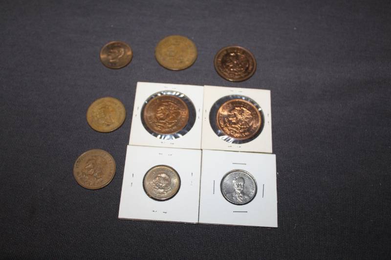 lot 314 image: Lot of (9) 1950s 5,10, 20 and 50 Centavos Coins Various Dates