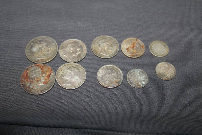 lot 328 image: Lot  of (10) Pre 1910 German Coinage