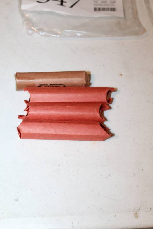 lot 347 image: Lot of (4) rolls Of 50 Mixed Date Wheat Pennies.