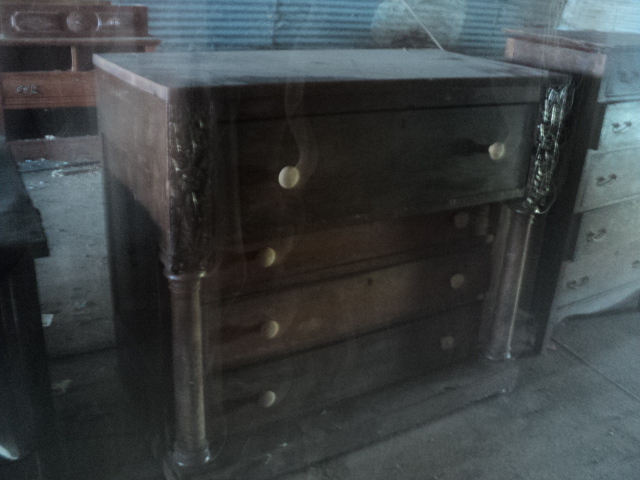 very old 4 drawer chest - all drawe...