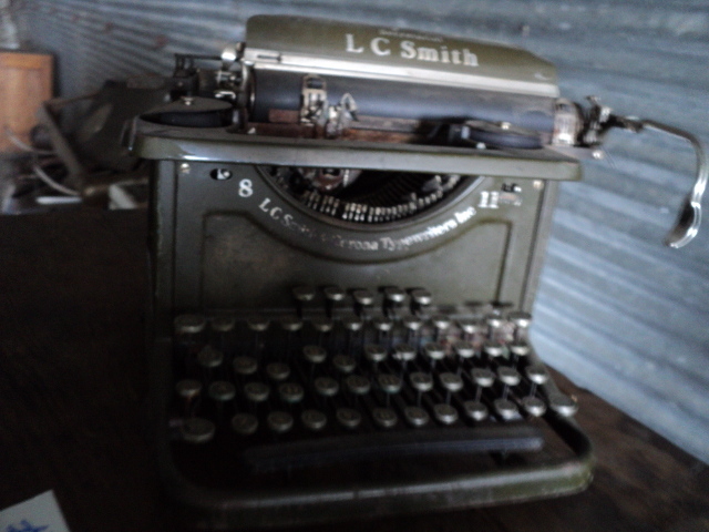 Secretarial L.C. Smith typewriter...
