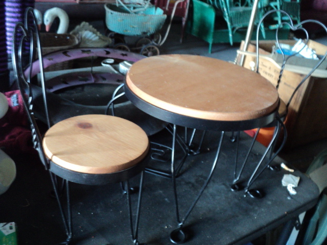 3 piece doll patio set - metal and ...