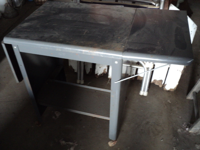 metal typewriter stand with drop do...
