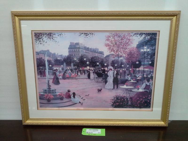 lot 304 image: Overdressed Dog Walkers Painting