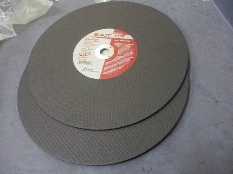 lot 33 image: 14 x 18 x 20mm Type 1 A24R High Speed Cut-Off Wheel