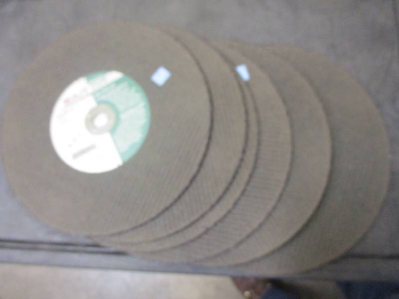lot 34 image: 12 x 18 x 20mm Type1-C24R High Speed Masonry Cut-Off Wheel
