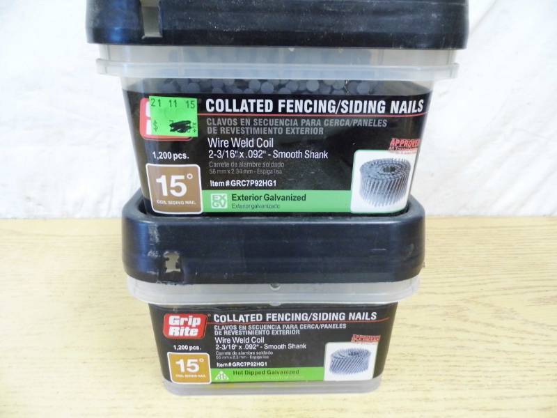 lot 20 image: 2 Boxes Grip Tite Collated Fencing Nails