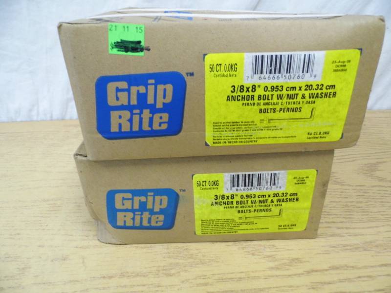 lot 32 image: Grip Tite Anchor Bolts
