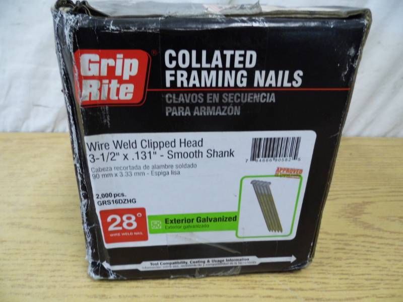 lot 38 image: Grip Tite Collated Framing Nails