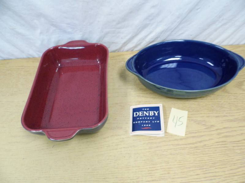 lot 45 image: Lot of 3 Denby Pottery Cookware