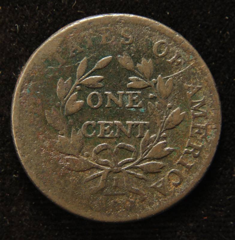 1802 US LARGE CENT FINE DETAILS POROUS EARLY US COIN