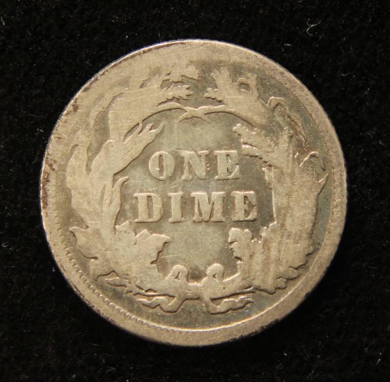 1891 US SEATED LIBERTY SILVER DIME
