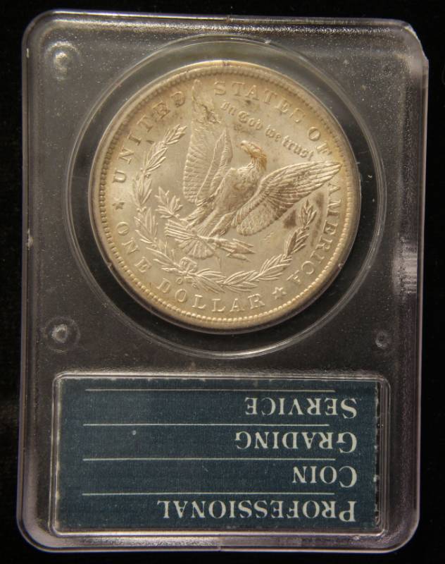 1898-O MORGAN SILVER DOLLAR MS63 OLD PCGS RATTLER HOLDER