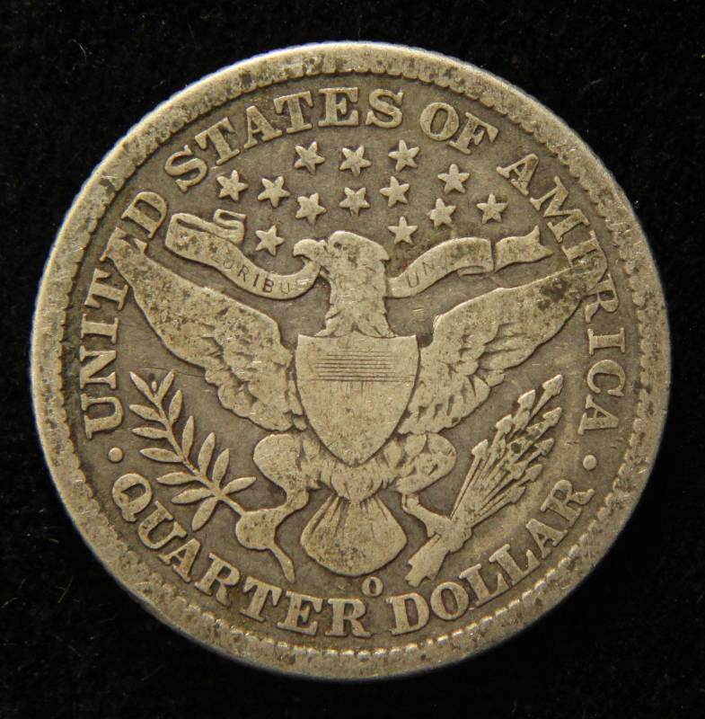 1898-O BARBER SILVER QUARTER