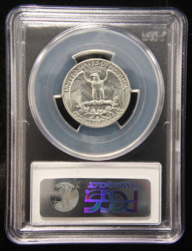 1955-D WASHINGTON SILVER QUARTER MS65 PCGS