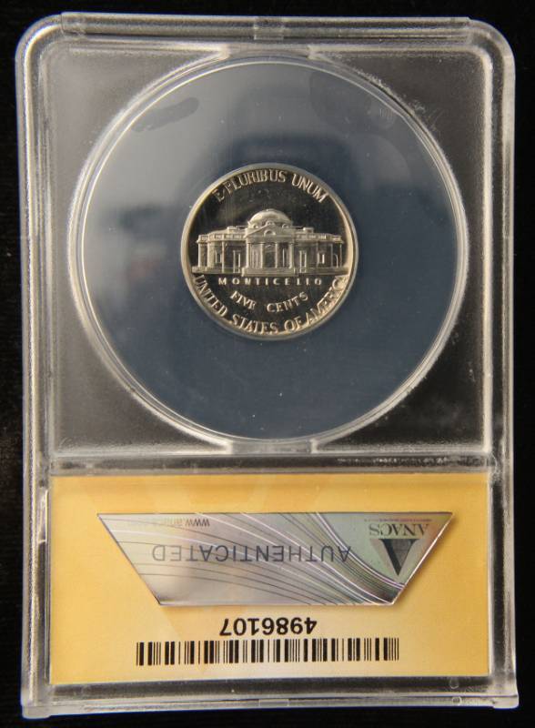 1972-S PROOF JEFFERSON NICKEL PF66 OBV CAMEO ANACS