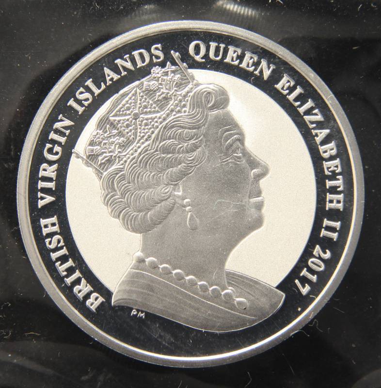 2017 PROOF VIRGIN ISLANDS SILVER PEGASUS .999 FINE SILVER MINT SEALED