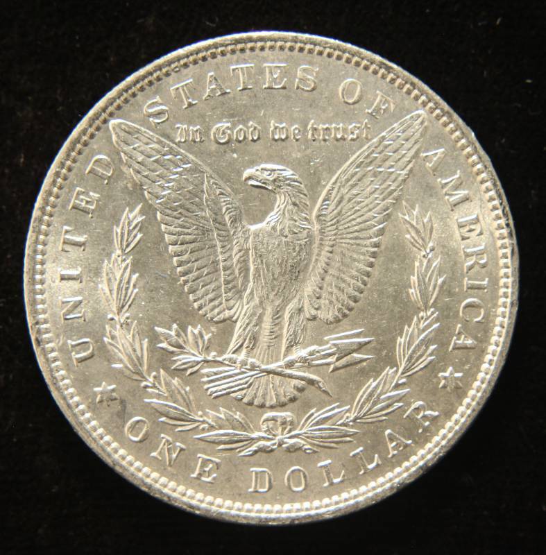 1896 MORGAN SILVER DOLLAR MS62