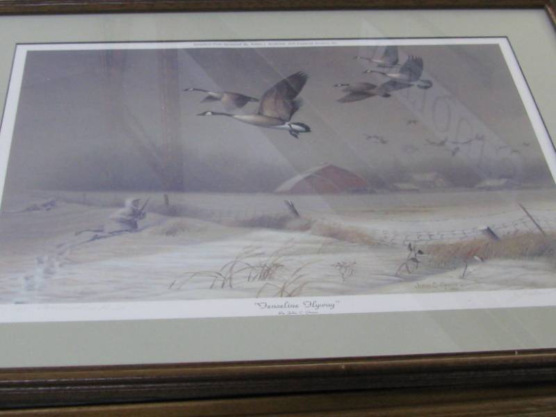 lot 53 image: Framed Fenceline Hyway Print