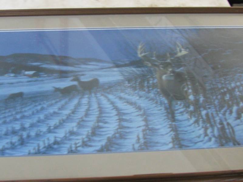 lot 56 image: Framed Wait Til Dark Print