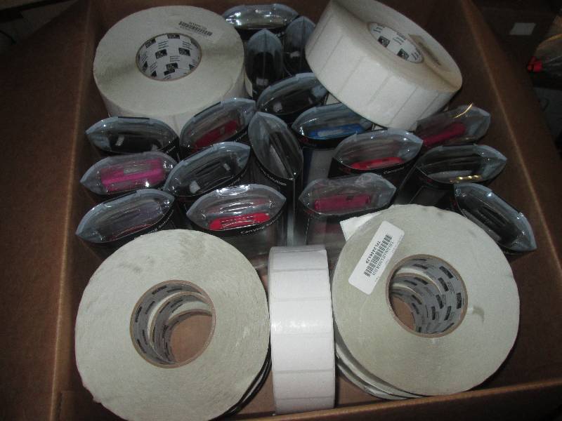lot of 13 zebra labels and misc pro...
