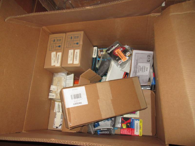 lot of 7 boxes of misc items...